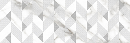 Декор Granada белый 25x75 геометрия